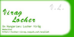 virag locher business card